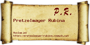 Pretzelmayer Rubina névjegykártya